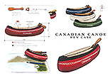 CANADIAN CANOE PEN CASE