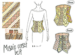 Mosaic corset belt